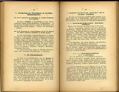 Deutsche Reichspost Briefe Postbezirke Postdienst Prüfung Lehrbuch 1896