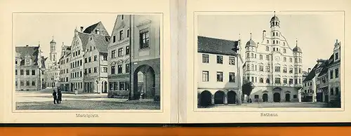 Bayern Schwaben Allgäu Memmingen altes Leporello Bilder Album um 1900