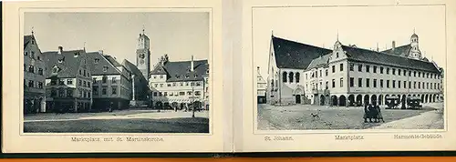 Bayern Schwaben Allgäu Memmingen altes Leporello Bilder Album um 1900