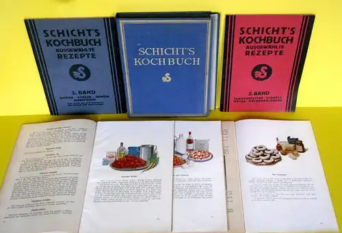 Kochen Backen Mehlspeisen Suppe Fisch Fleisch Obst Schicht Kochbücher 1930