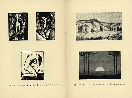 Mainz Rhein Erste Sonder Ausstellung bildender Künstler Katalog 1921