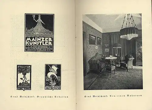 Mainz Rhein Erste Sonder Ausstellung bildender Künstler Katalog 1921