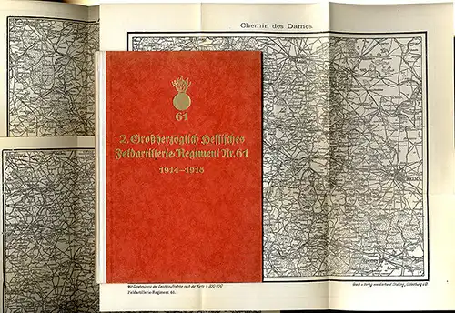 Hessen Darmstadt Weltkrieg Hessisches Artillerie Regiment Nummer 61 Buch 1927