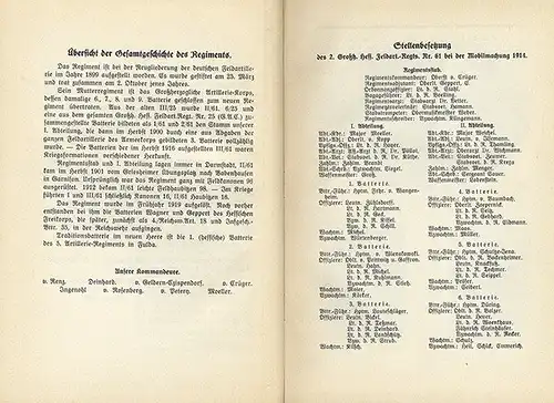 Hessen Darmstadt Weltkrieg Hessisches Artillerie Regiment Nummer 61 Buch 1927