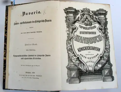 Königreich Bayern Topografie Politik Wirtschaft Verkehr Handel Handbuch 1868