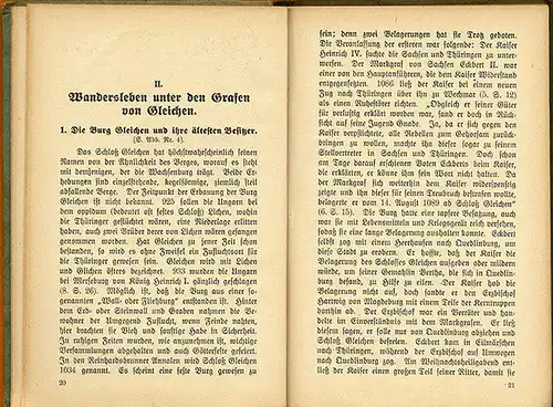 Thüringen Wandersleben Drei Gleichen Geschichte Chronik Heimatbuch 1925