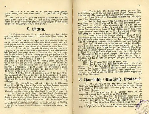 Böhmen Sudeten Bergstadt Mies Geschichte Chronik Anton Matthias Reißer Buch 1907