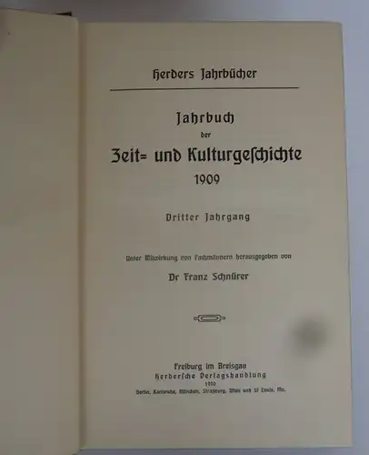Deutschland Geschichte Kultur Philosophie Politik Literatur Herder Jahrbuch 1909