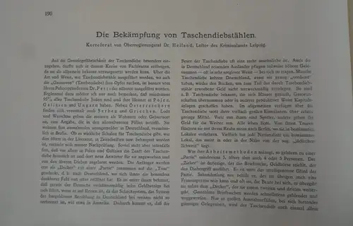 Karlsruhe Internationale Polizei Ausstellung Kriminaltechnik Festbuch 1925