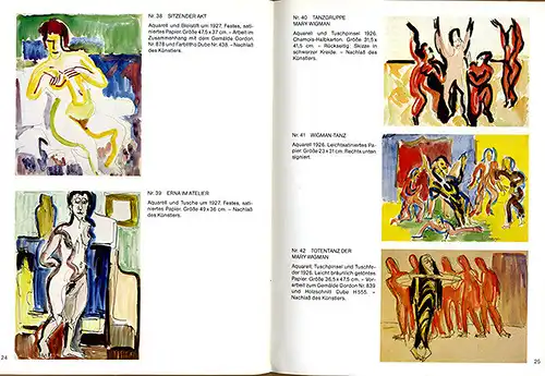 Kunst Grafik Expressionismus Ernst Ludwig Kirchner Ausstellung Katalog 1980