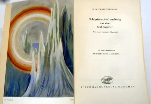 Psychologie Psychoanalyse Neurose Behandlung Bilder Maltherapie Buch 1953