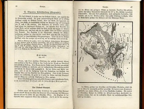 Deutschland Europa Arktis Asien Afrika Geografie Erdkunde Schulbuch 1880