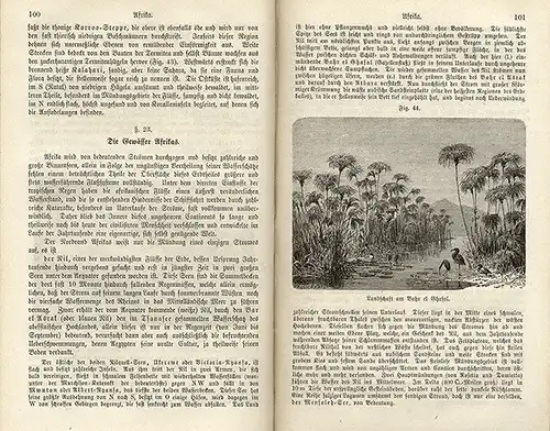 Deutschland Europa Arktis Asien Afrika Geografie Erdkunde Schulbuch 1880