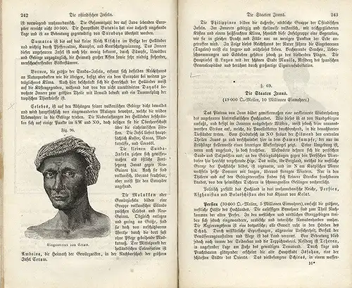 Deutschland Europa Arktis Asien Afrika Geografie Erdkunde Schulbuch 1880