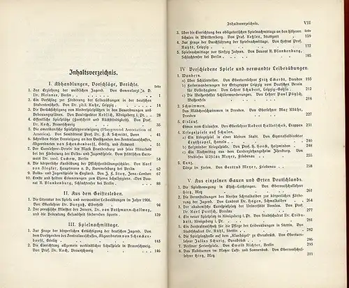 Pädagogik Freizeit Sport Kinder Jugend Spiele Jahrbuch 1907