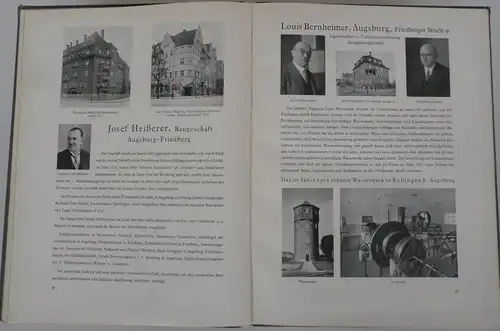 Bayern Stadt und Landkreis Augsburg Wirtschaft Industrie Gewerbe Monografie 1930