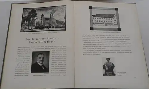 Bayern Stadt und Landkreis Augsburg Wirtschaft Industrie Gewerbe Monografie 1930