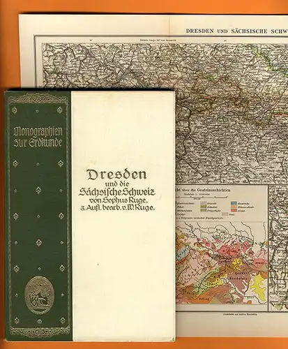 Sachsen Dresden Elbe Sächsische Schweiz Volkskunde Heimatbuch Monografie 1924