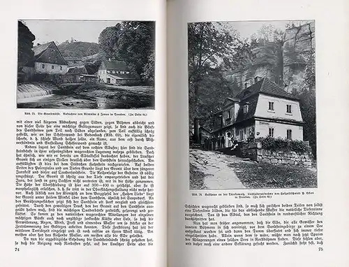 Sachsen Dresden Elbe Sächsische Schweiz Volkskunde Heimatbuch Monografie 1924