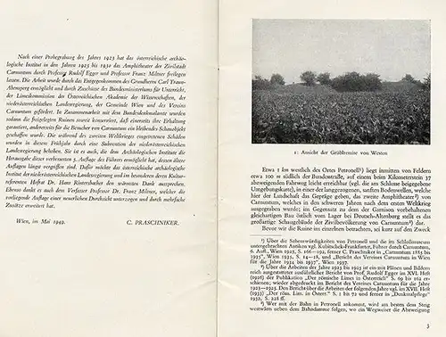 Österreich Römer Stadt Carnuntum Amphitheater Archäologie Geschichte 1949