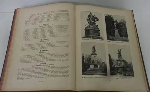 Deutsches Reich Kaiser Krieger Vaterländische Denkmal Topografie von 1901  