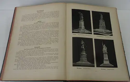 Deutsches Reich Kaiser Krieger Vaterländische Denkmal Topografie von 1901  