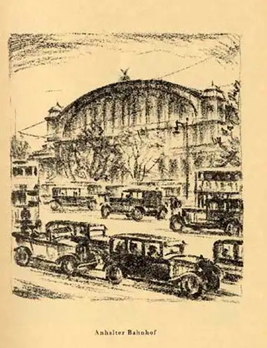 Weltstadt Berlin 12 Original Lithografien von Max Brückner Kunst Buch 1929 