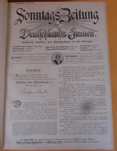 Deutsches Kaiserreich Illustrierte Frauen Sonntags Zeitung Jahrgang 1901