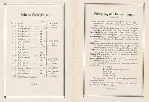 Esoterik Spielkarten Anleitung zum Kartenlegen Patiencen Buch 1910