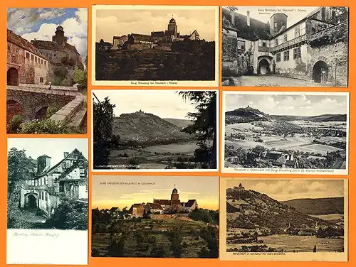 Hessen Odenwald Neustadt Burg Breuberg  8 alte Postkarten um 1920