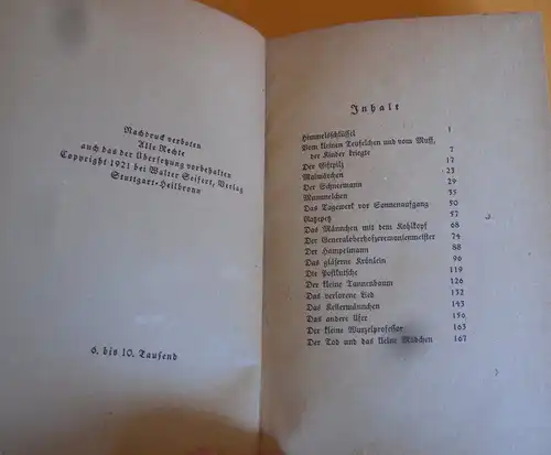 Literatur Kunst Märchen Kunst Grafik Illustration Oswald Poetzelberger Buch 1921