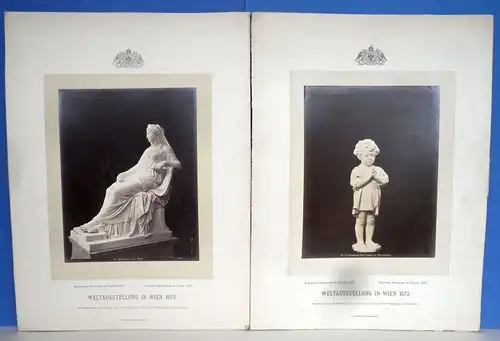 Österreich Wien Weltausstellung 1873 Sammlung 14 Original Albumin Foto Tafeln 