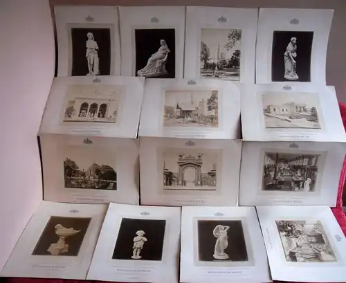 Österreich Wien Weltausstellung 1873 Sammlung 14 Original Albumin Foto Tafeln 