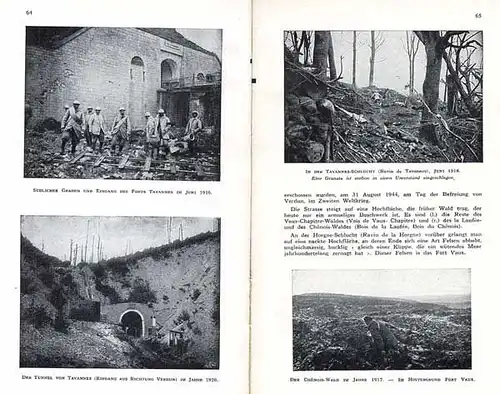 Weltkrieg 1914 Verdun Argonnen Militär Führer zu den Schlachtfeldern 1958