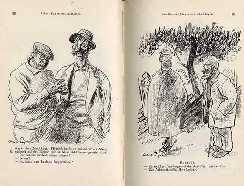 Schweden Kunst Grafik Karikatur Zeichnungen von Albert Engström Buch 1928