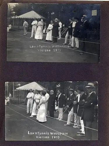 Rhein Westfalen Tennis Club Viersen 11 Foto Postkarten Turnier Wettkampf 1913
