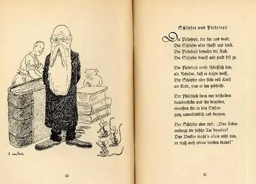 Rhein Düsseldorf Rudi vom Endt Humor Satire Verse mit Bildern Buch 1937 