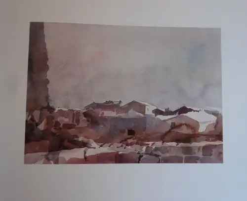 Kunst Malerei Aquarell Tabarca Insel des Lichts Eberhard Schlotter Bildband 1983