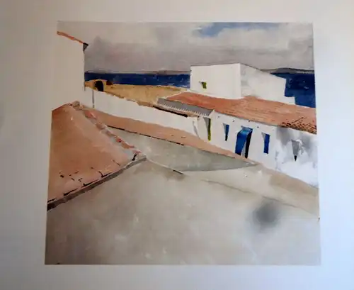 Kunst Malerei Aquarell Tabarca Insel des Lichts Eberhard Schlotter Bildband 1983