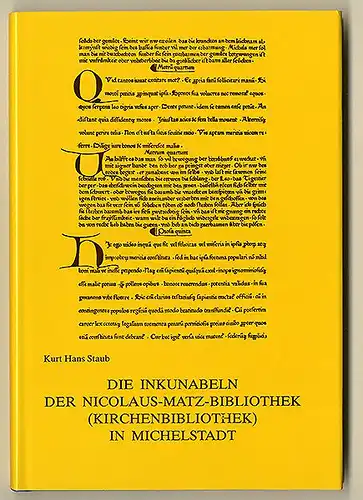 Hessen Odenwald Kirchen Bibliothek Michelstadt Inkunabeln Buchkunst Buch 1984