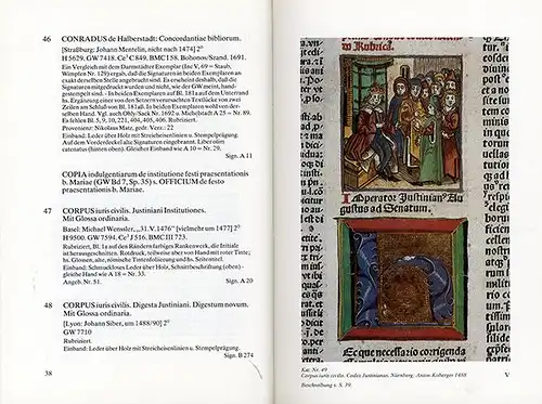 Hessen Odenwald Kirchen Bibliothek Michelstadt Inkunabeln Buchkunst Buch 1984