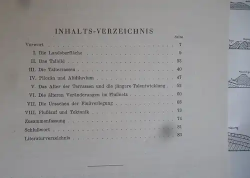 Bayern Franken Saale Fluss Verlauf Morphologie Geologie Erdgeschichte Buch 1930