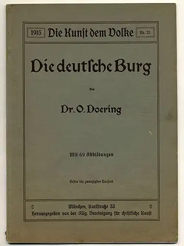Deutschland Mittelalter Burgen Festung Geschichte Architektur Bauweise 1915