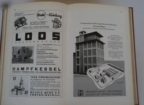 Adressbuch Internationales Firmen Register Bier Brauerei Industrie 1959