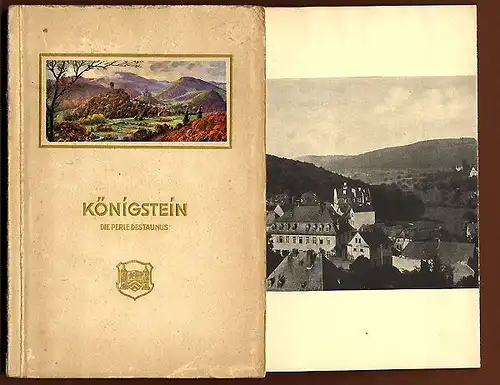 Hessen Taunus Stadt und Burg Königstein Geschichte Jugendstil Reiseführer 1910