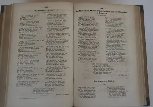Großherzogtum Hessen Adel Geschichte Heimat Volkskunde Mundart Lieder Buch 1856
