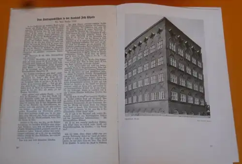 Architektur Baukunst Backstein Moderne Baumeister Fritz Höger Bildband 1938