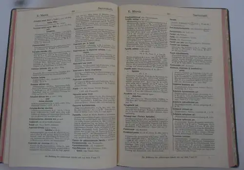 Hessen Darmstadt Merck Pharmazie Präperate Chemie Produkt Index Katalog 1902
