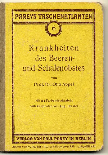 Garten Erdbeeren Himbeeeren Stachelbeere Krankheiten Schädlinge Atlas 1929 