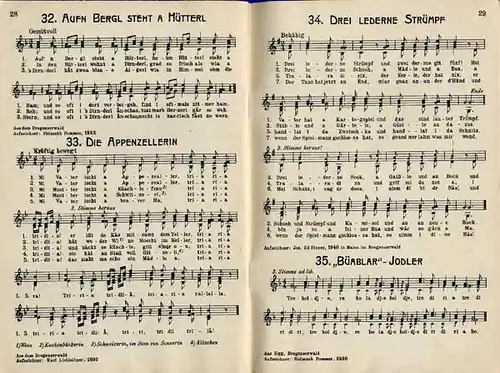 Österreich Tirol Vorarlberg Musik Heimat Volkslieder Chor Buch 1943